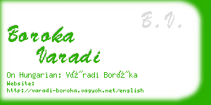 boroka varadi business card